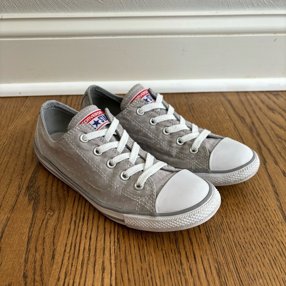 Converse Chuck Taylor All Star Dainty Grey Stitched Pattern Womens Size 7 - Picture 12 of 12
